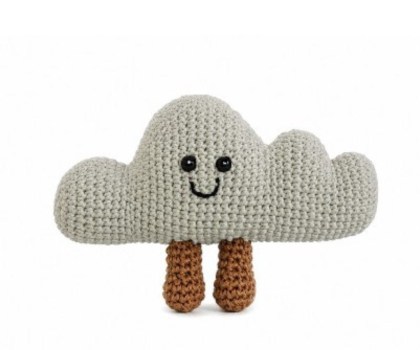 Stormy cloud baby rattle